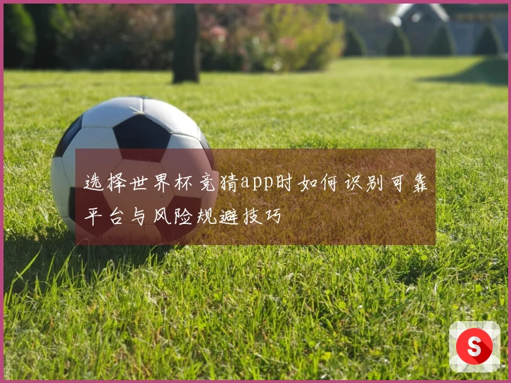 选择世界杯竞猜app时如何识别可靠平台与风险规避技巧