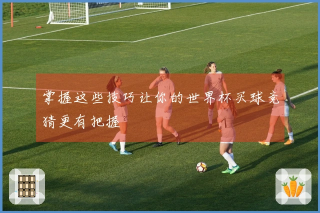 掌握这些技巧让你的世界杯买球竞猜更有把握